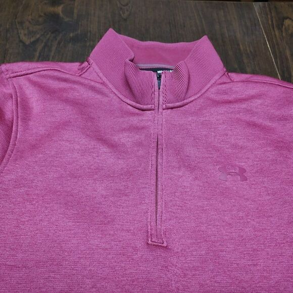 Under Armour Purple Loose Fit 1/4 Zip Sweatshirt Size Women's M - Picture 2 of 2